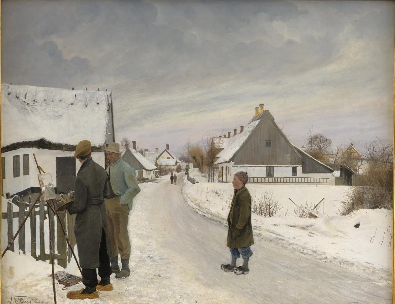 Der Maler im Dorf von Laurits Andersen Ring