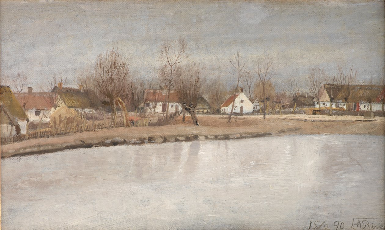 Der Dorfteich in Ring, Seeland von Laurits Andersen Ring