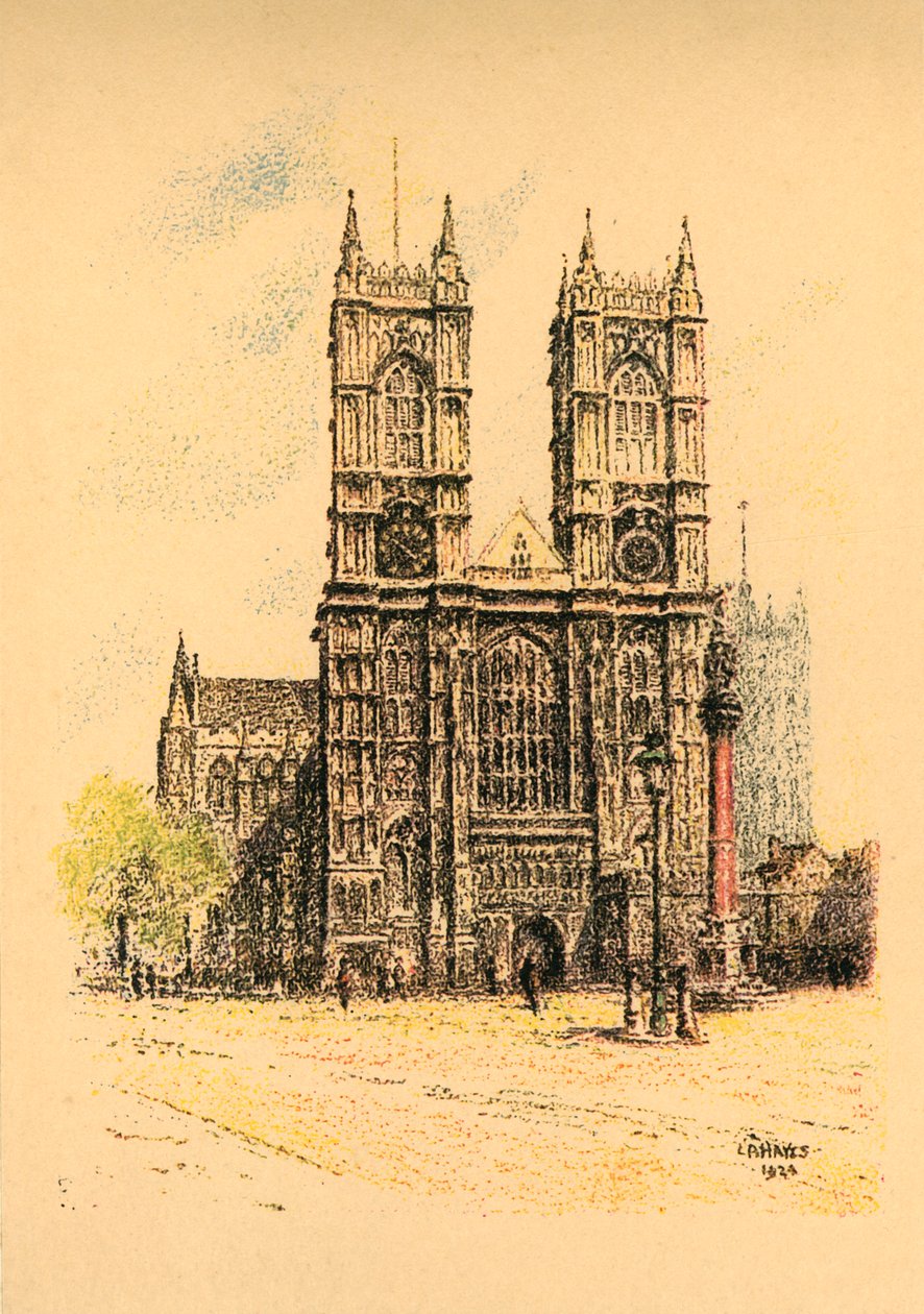 Westminster Abbey, 1924 von L. A. Hayes