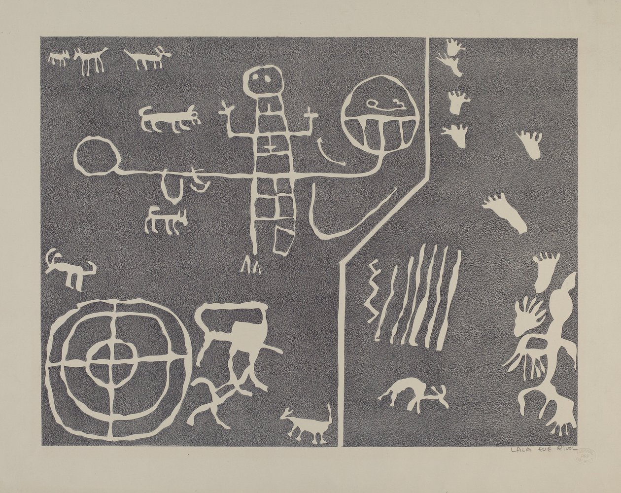 Petroglyphe von Lala Eve Rivol