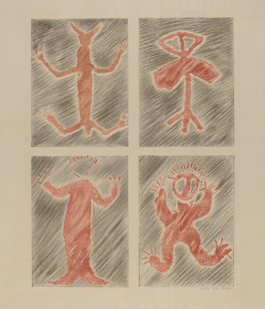 Petroglyphen-Design von Lala Eve Rivol