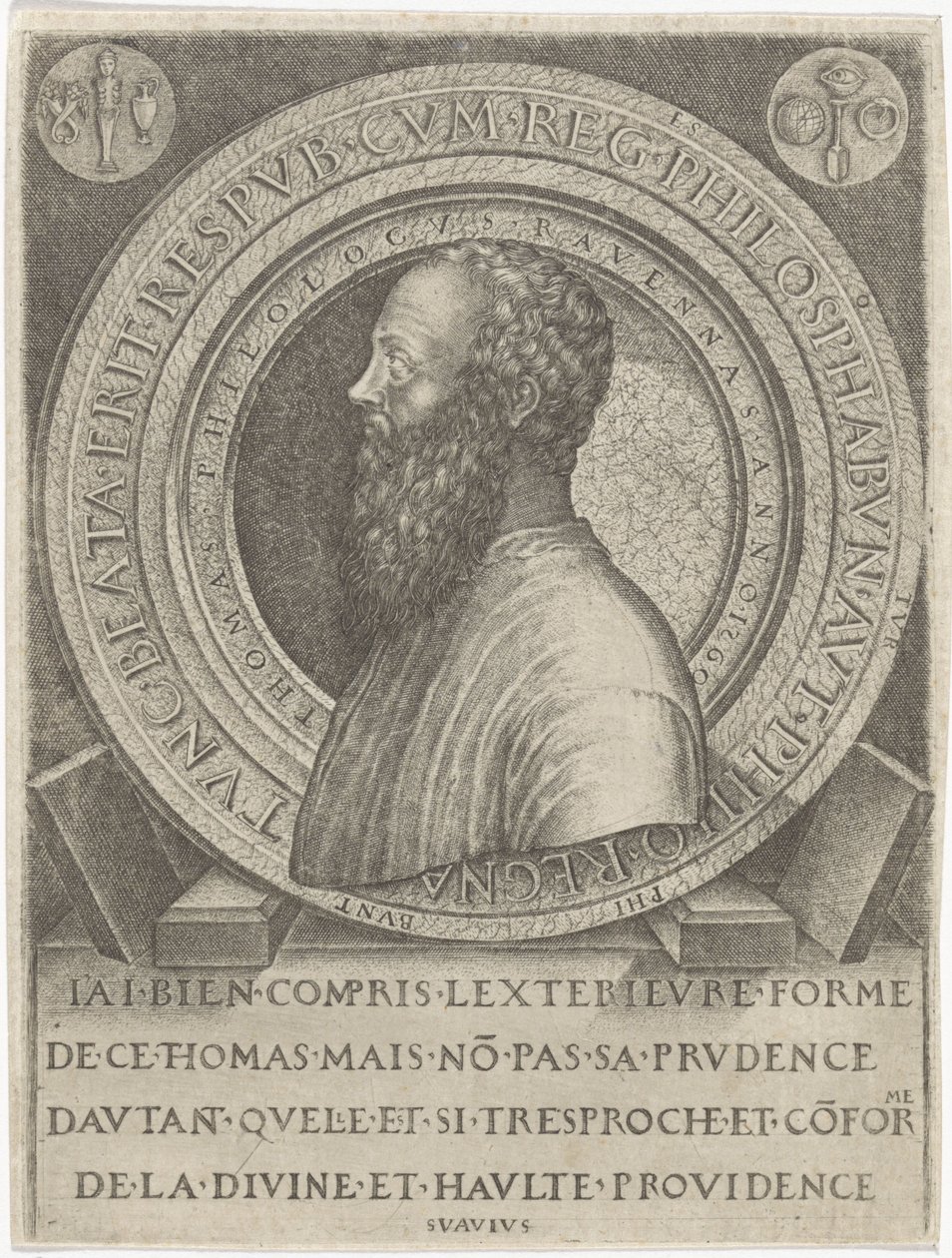 Porträt des Philologen Thomas von Ravenna von Lambertus Suavius