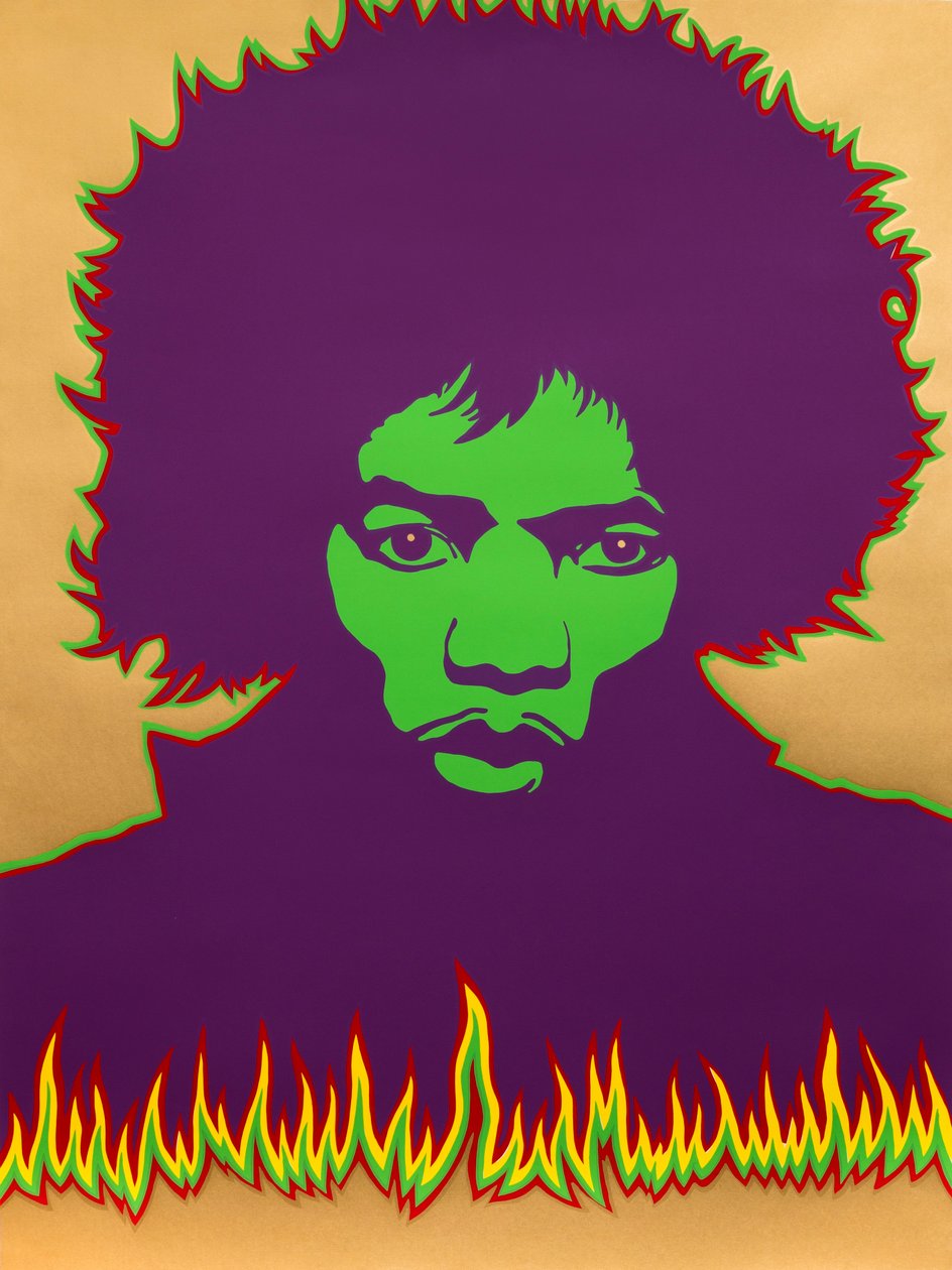 Hendrix - Fire, 1967 von Larry Smart