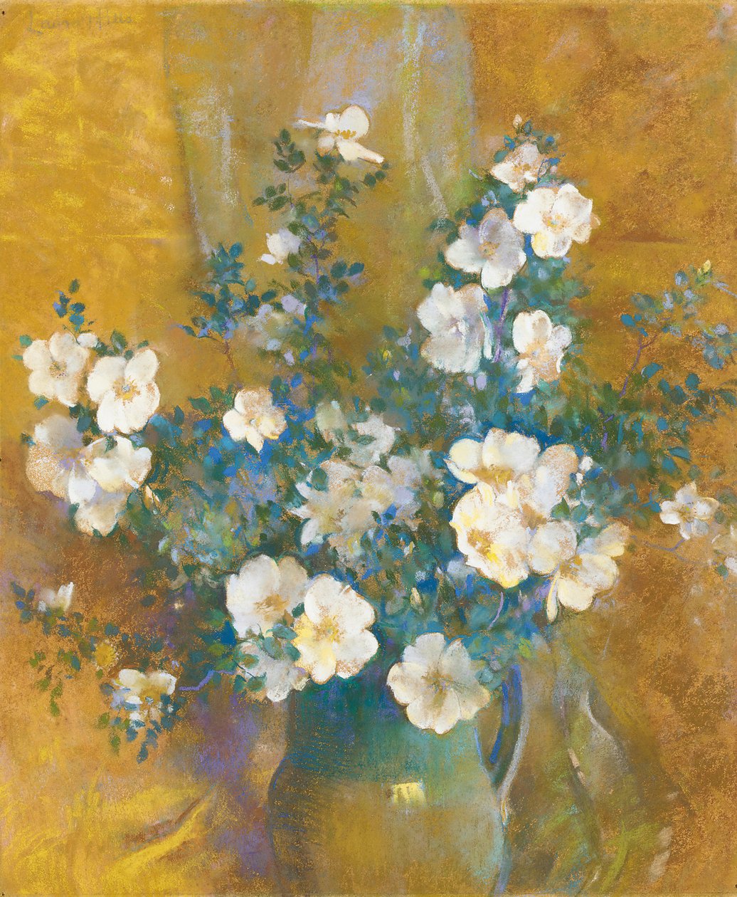 Weiße Rosen von Laura Coombs Hills