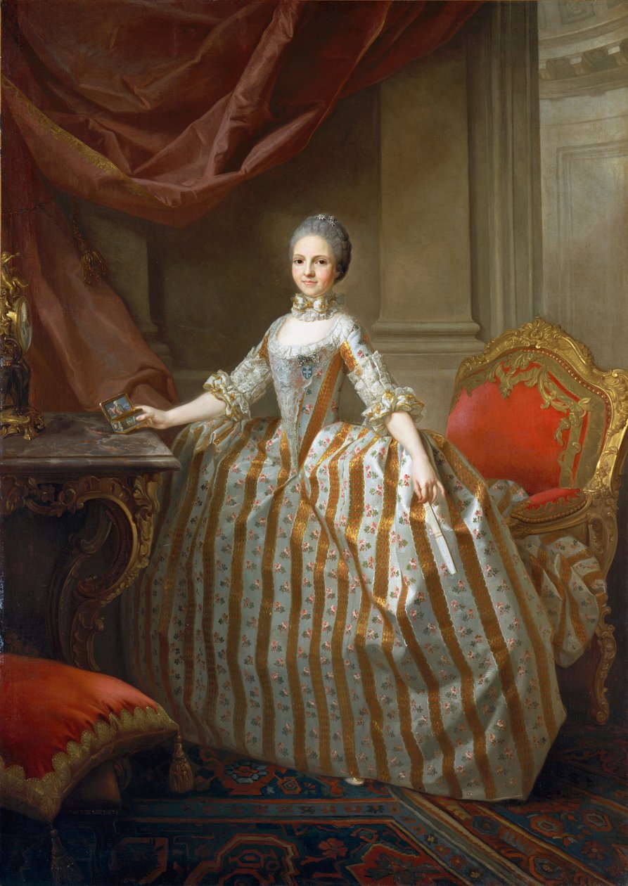 Porträt von Prinzessin Maria Luisa von Parma, später Königin von Spanien von Laurent Pecheux