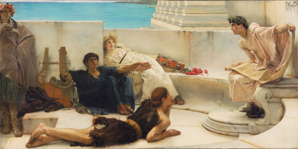 Eine Lesung aus Homer von Lawrence Alma Tadema