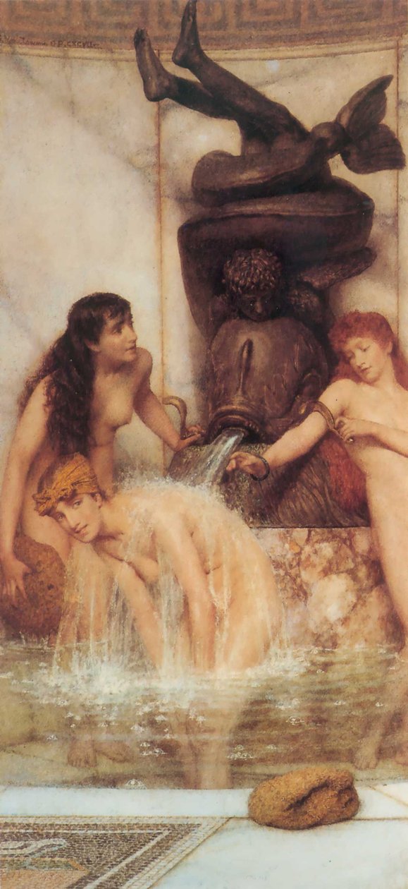 Strigils und Schwämme von Lawrence Alma Tadema