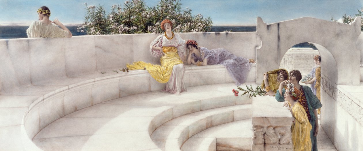 Unter dem Dach des blauen ionischen Wetters, 1901 von Lawrence Alma Tadema