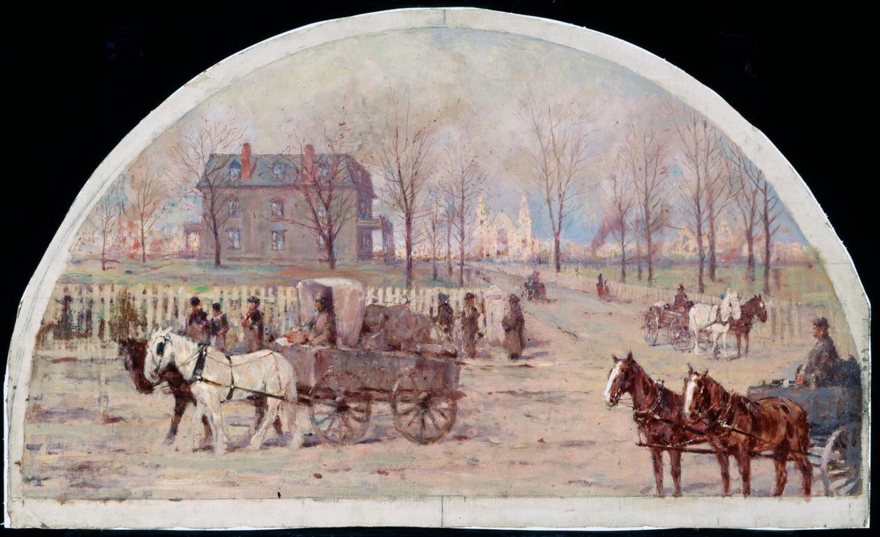 Die Ogden-Residenz nach dem Brand von 1871, 1900 von Lawrence Carmichael Earle