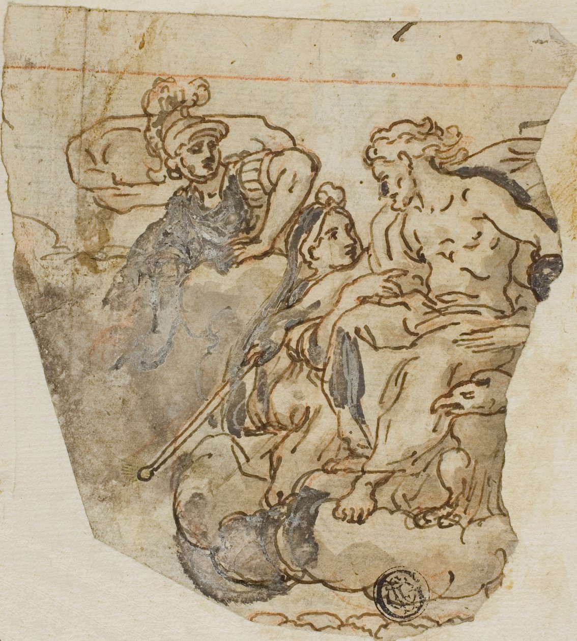 Zeus und Psyche von Lazzaro Tavarone