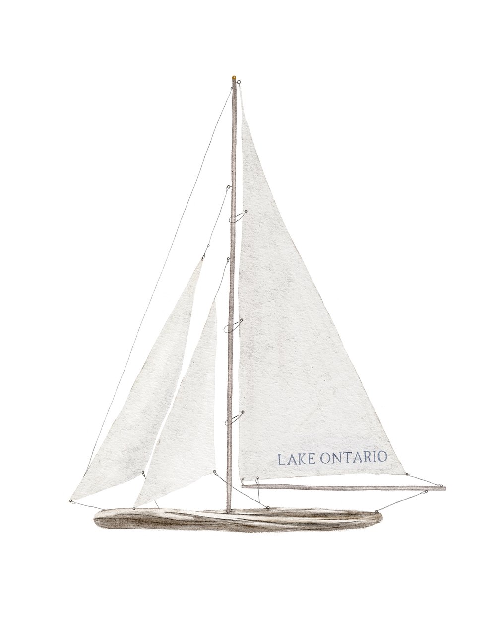 Segelboot auf dem Ontariosee, ca. 2022 von Leah Straatsma
