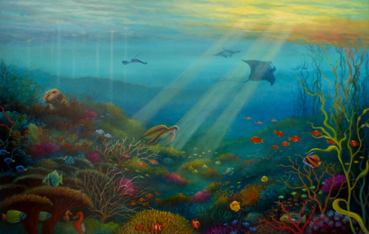 Pazifische Strahlen, 2023 von Lee Campbell