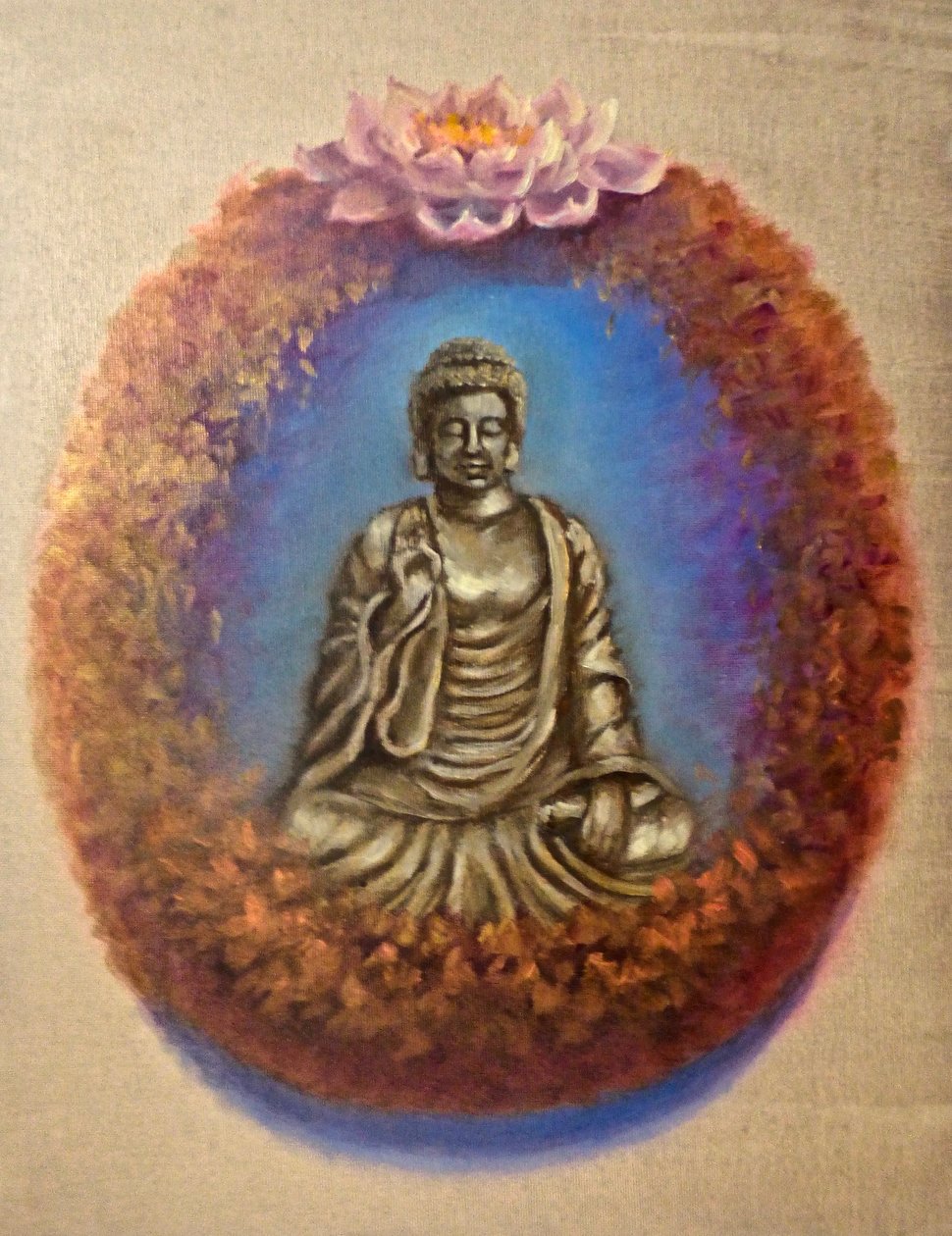 Frieden - Buddha, 2024 von Lee Campbell