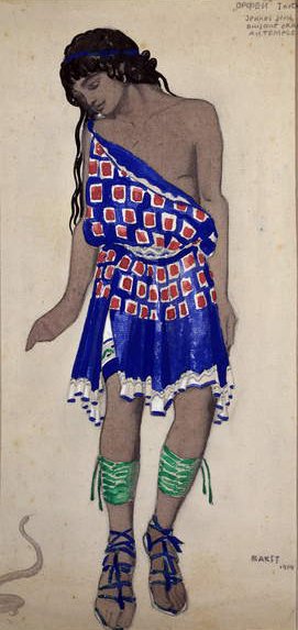 Jugend aus einer Hochzeitsprozession, Skizze für das Ballett Orpheus, 1814 von Leon Bakst