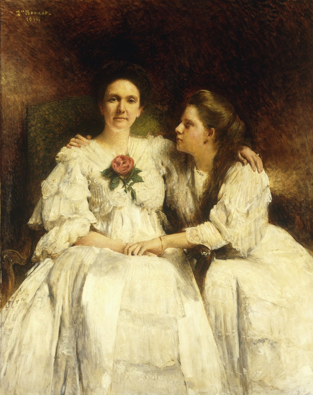 Mutter und Tochter, 1905 von Leon Bonnant