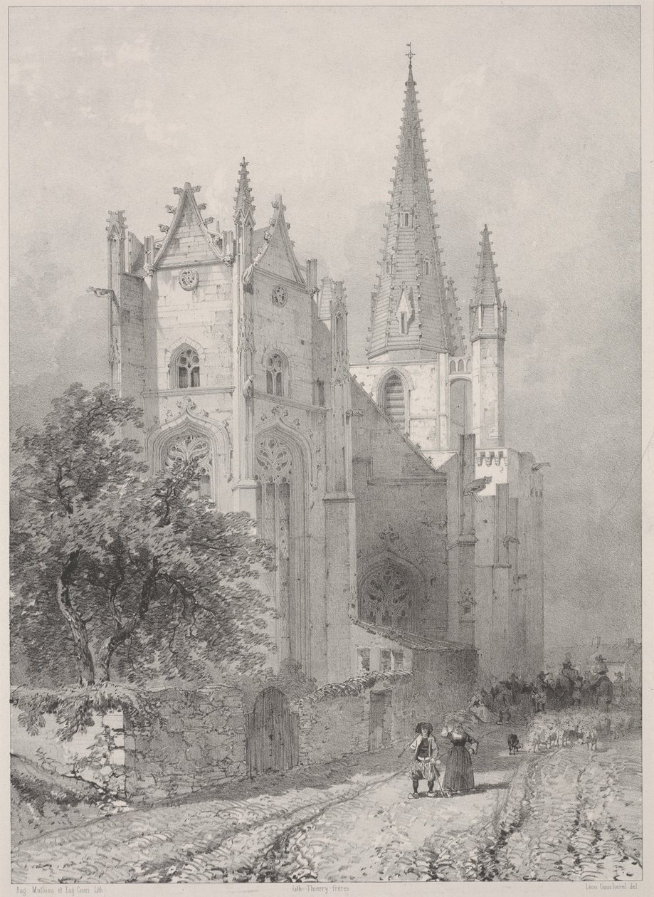 Kirche von Hennebont, Bretagne von Leon Gaucherel