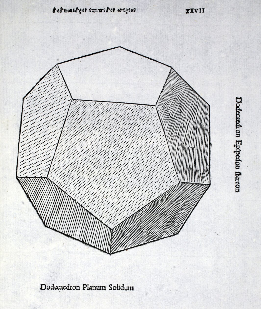 Dodecaedron planum solidum, Illustration aus 