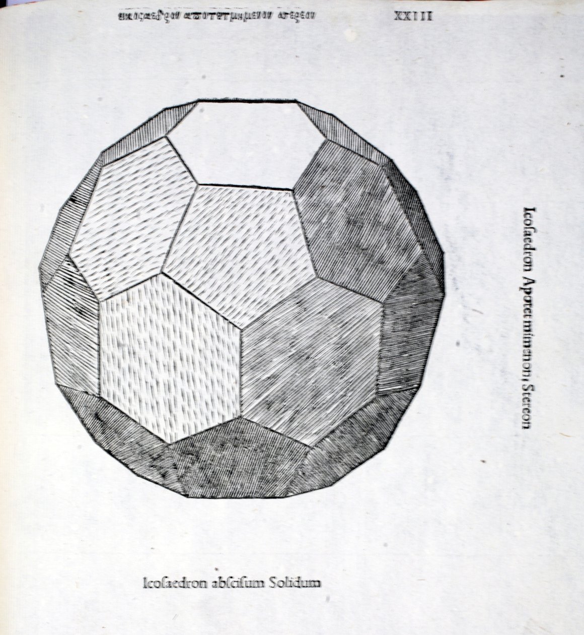 Icosaedron abscisum solidum, Illustration aus 