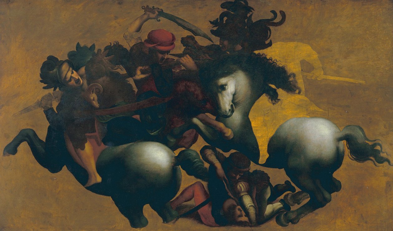 Schlacht von Anghiari, ca. 1560 von Leonardo da after Vinci