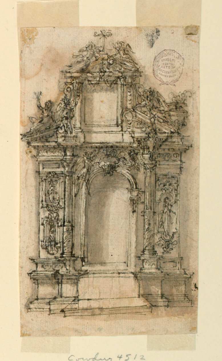 Entwurf für einen Altar von Leonardo Scaglia