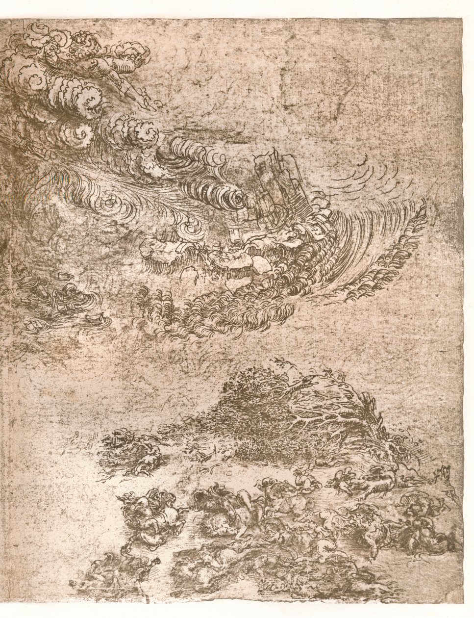 Darstellung eines Sturms, um 1472-1519, 1883 von Leonardo da Vinci
