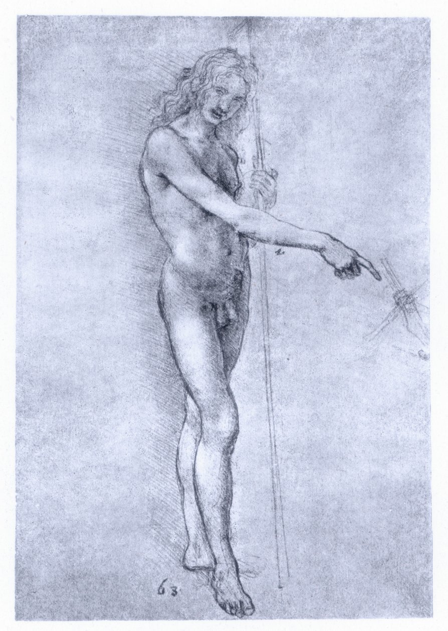 Johannes der Täufer, um 1478 von Leonardo da Vinci