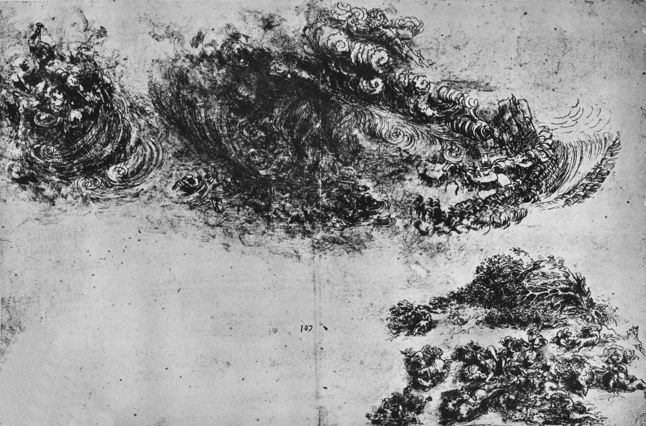 Die Sintflut, ca. 1480, 1945 von Leonardo da Vinci
