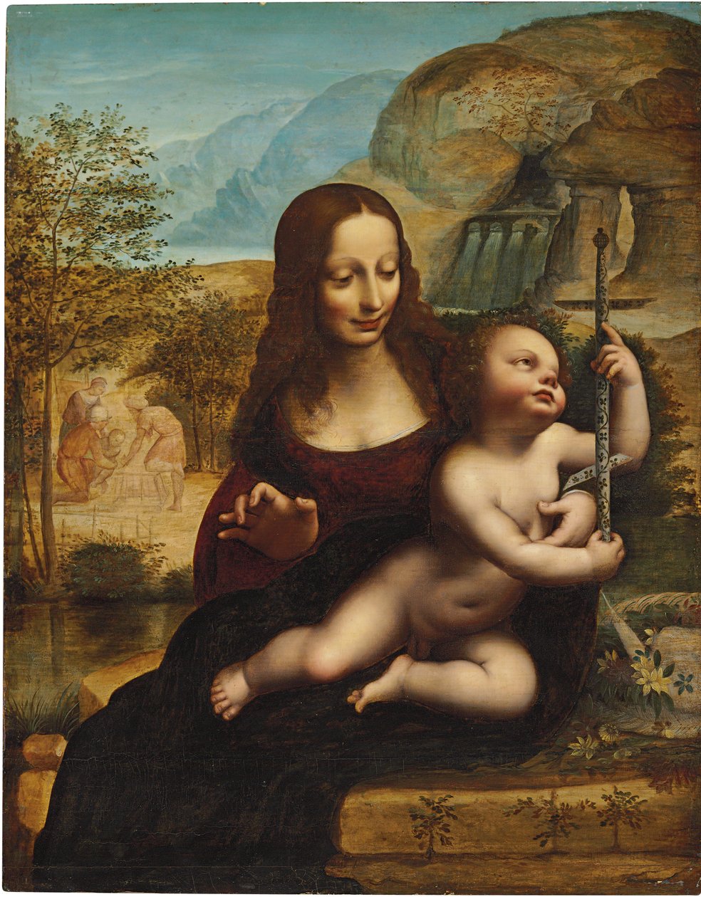 Die Madonna des Garnwicklers von Leonardo da Vinci