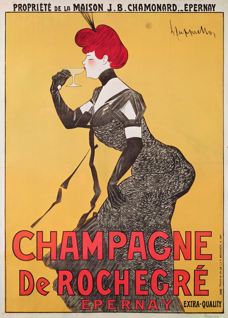 Plakat zur Werbung für Champagne de Rochegre von Leonetto Cappiello