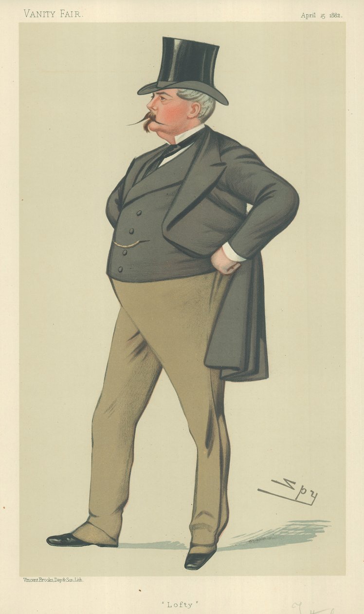 Mr. Arthur Loftus Tottenham, Lofty, 15. April 1882, Vanity Fair Karikatur von Leslie Matthew Ward