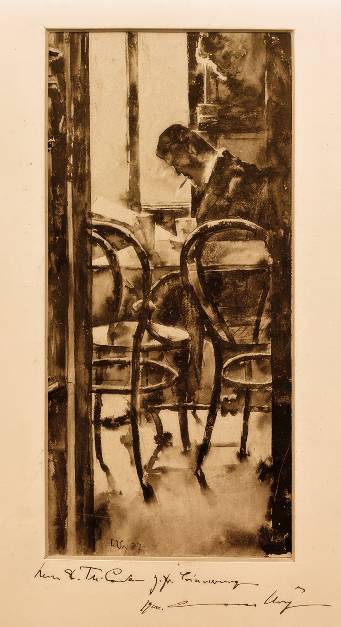Café Gelber in Hamburg von Lesser Ury