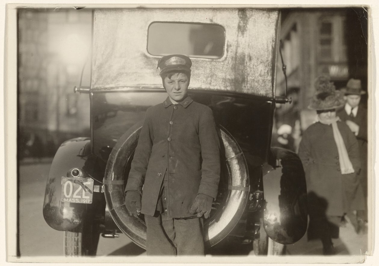 Western Union Bote, Massachusetts (Boston?) von Lewis W. Hine