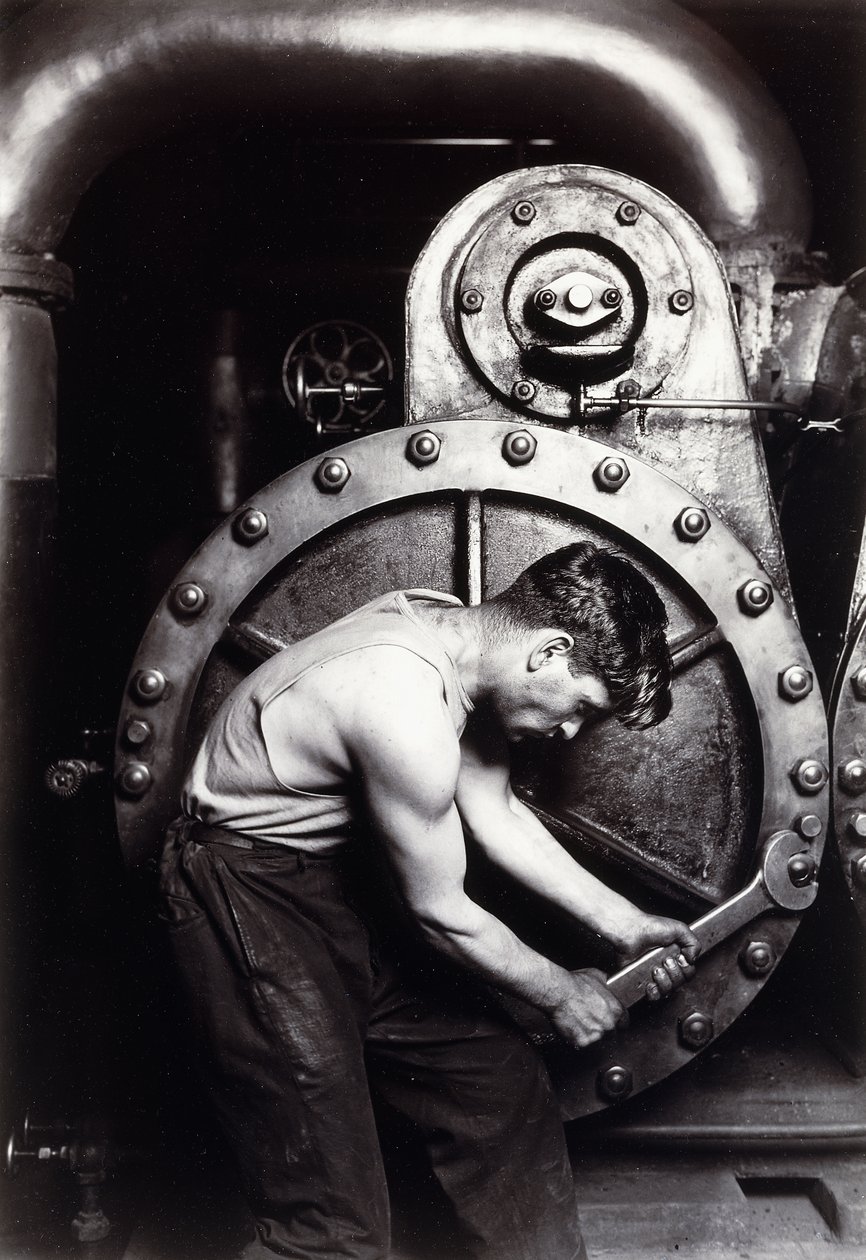 Kraftwerksmechaniker, ca. 1924 von Lewis Wickes Hine