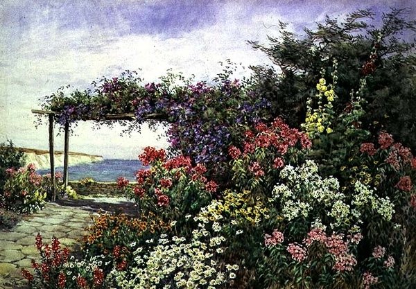 Die blühende Grenze, Sussex von Lilian Stannard