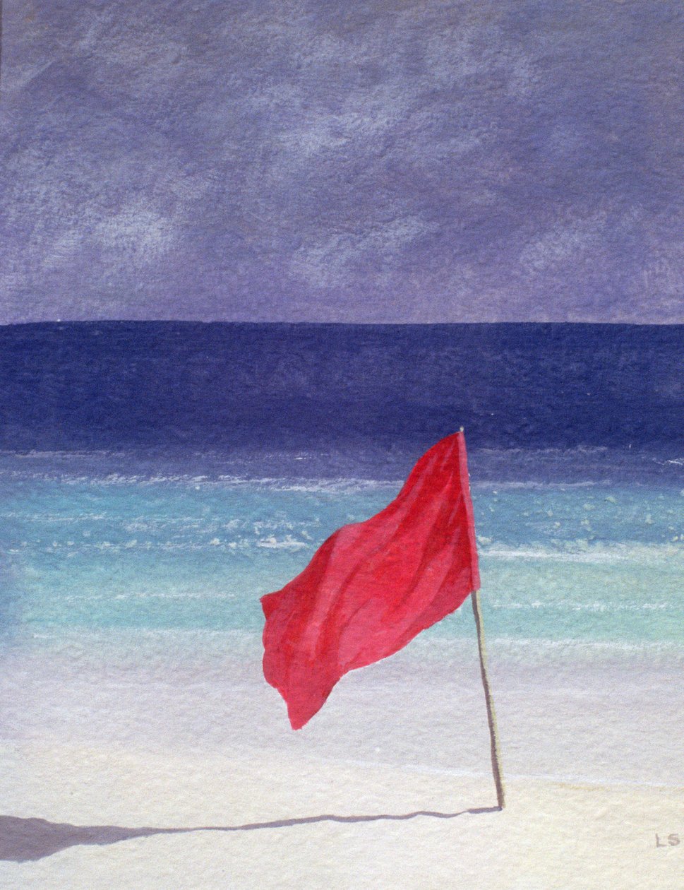Strandflagge - Sturmwarnung, 1985 von Lincoln Seligman