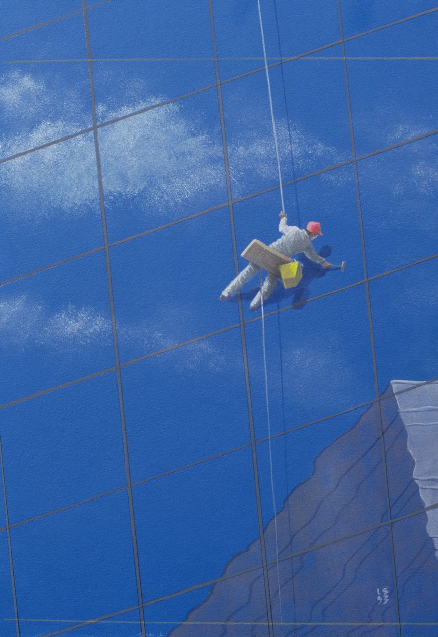 Fensterputzer, 1990 von Lincoln Seligman