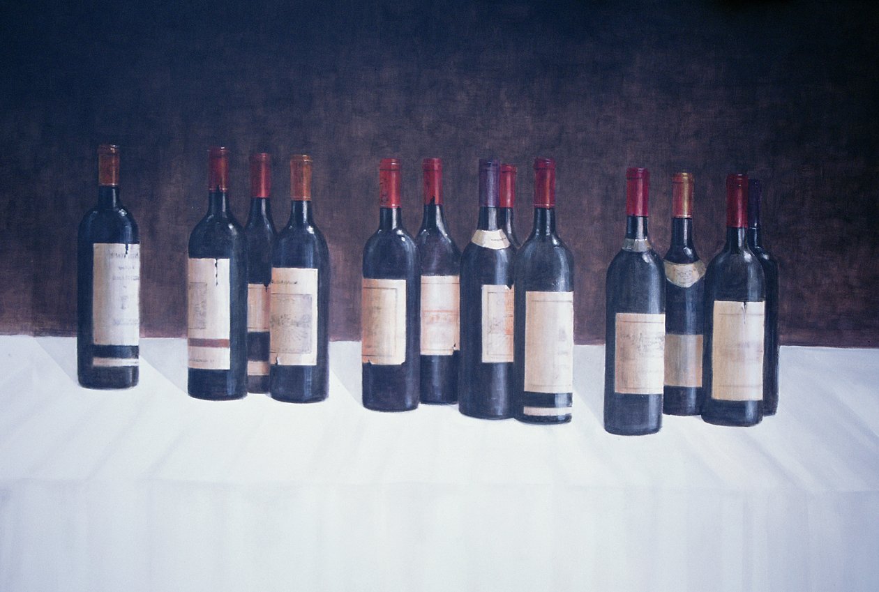 Weinlandschaft, Rot, 2003 (Acryl auf Leinwand) von Lincoln Seligman