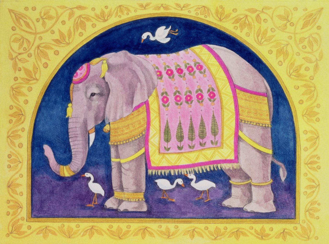 Indischer Elefant von Linda Benton