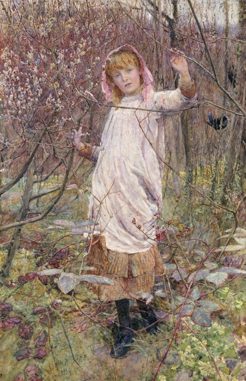 Die ersten Knospen des Frühlings, 1885 von Lionel Percy Smythe