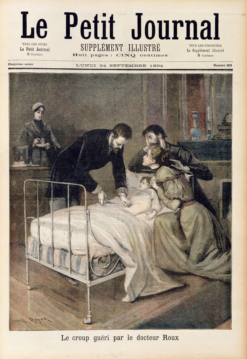 Der Krupp geheilt von Doktor Roux, Illustration aus 