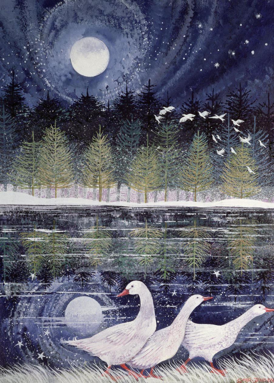Schneegänse, 1995 von Lisa Graa Jensen