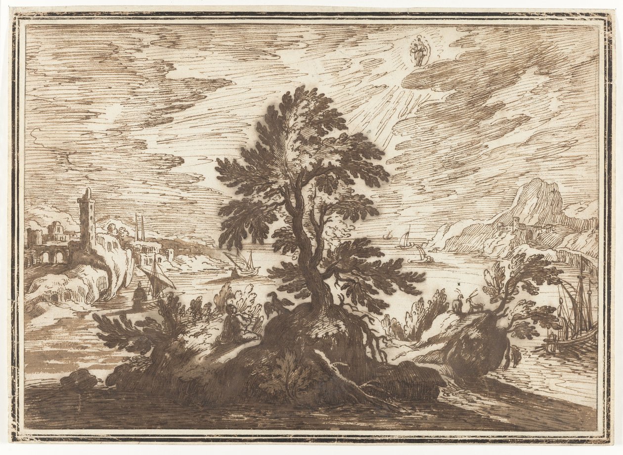 Johannes der Evangelist auf Patmos von Lodewijk Toeput