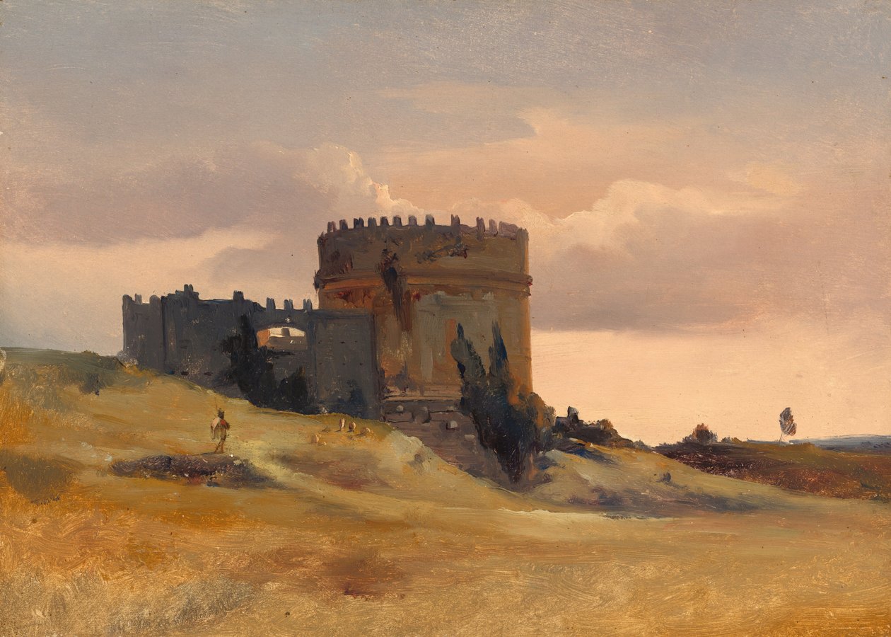 Das Grab von Caecilia Metella von Léon François Antoine Fleury
