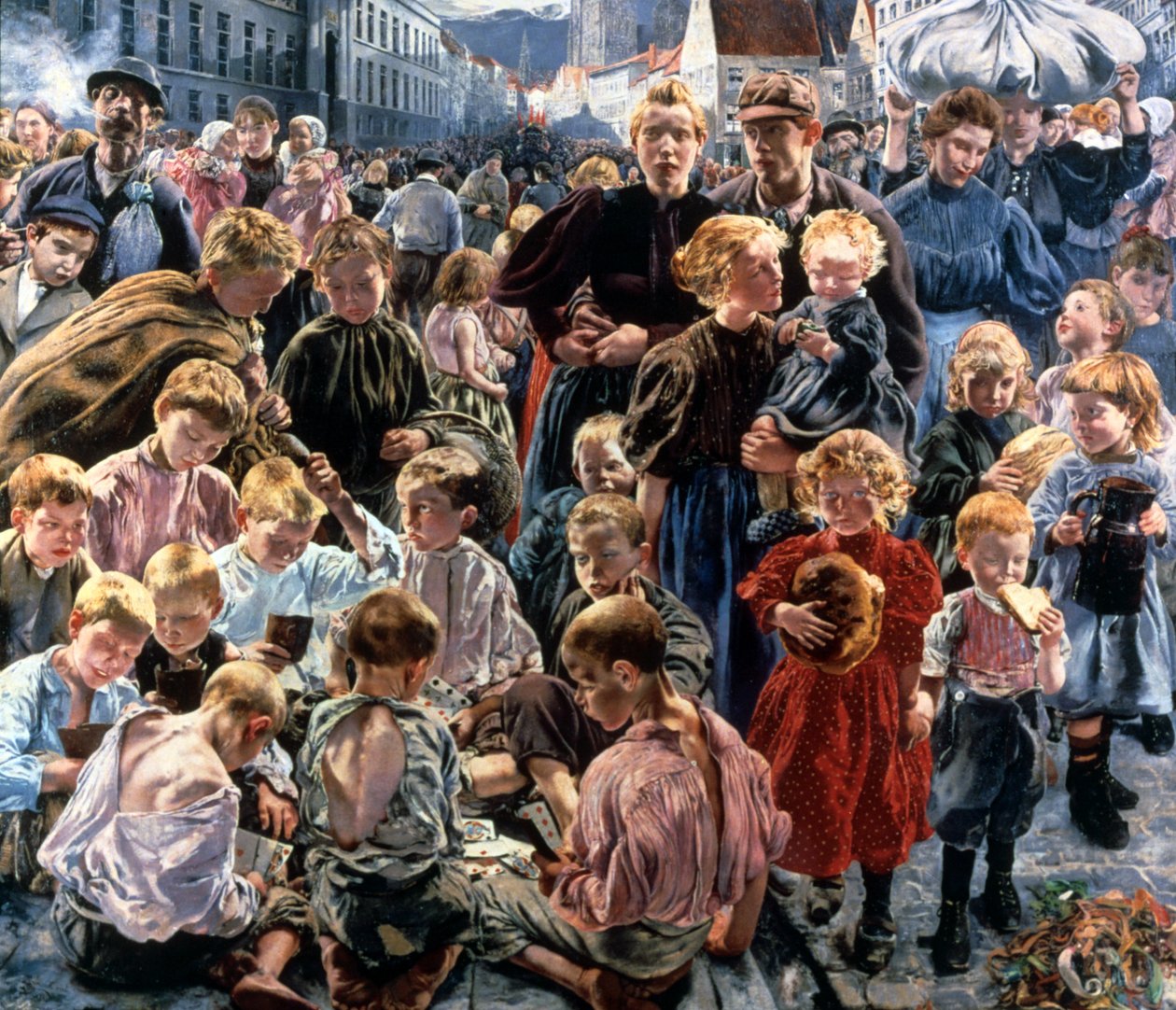 Das Zeitalter des Arbeiters, 1896 von Léon Frédéric