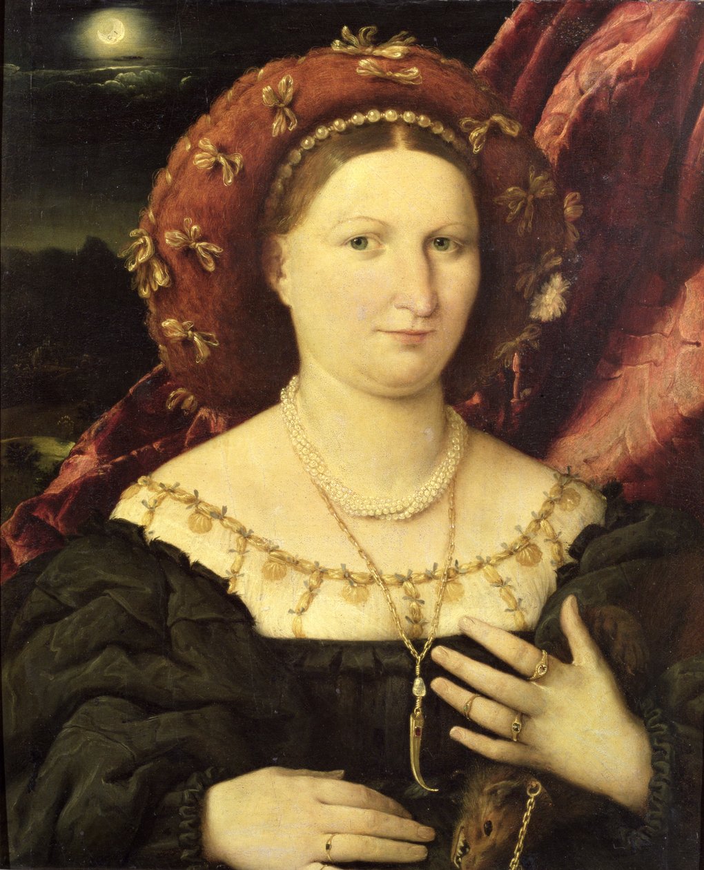 Porträt von Lucina Brembati, ca. 1523 von Lorenzo Lotto