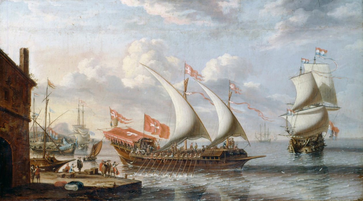 Eine Galeere von Malta von Lorenzo a Castro