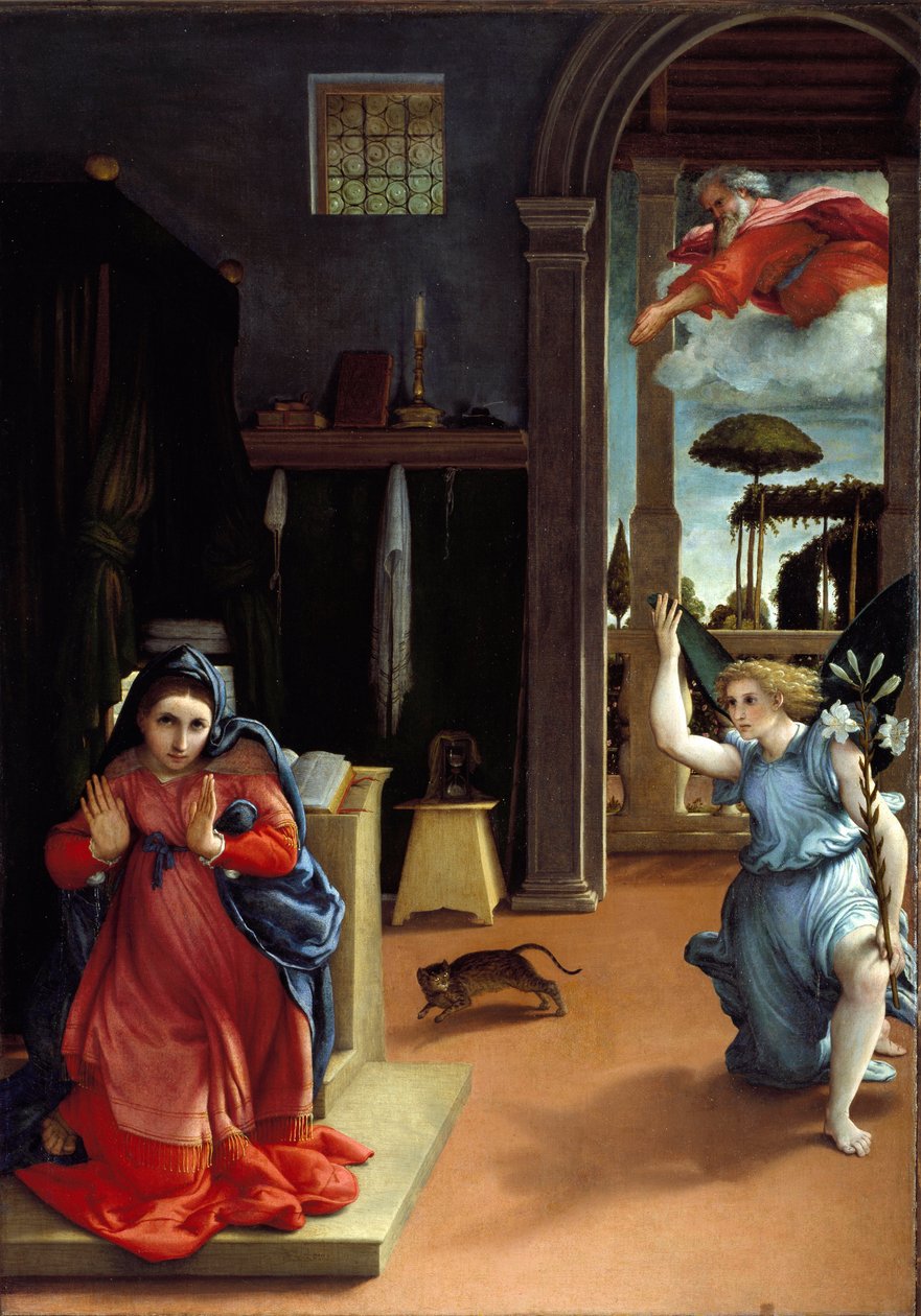 Die Verkündigung von Lorenzo Lotto