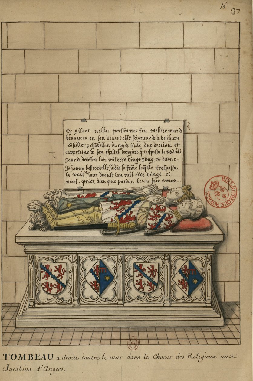 Chor der Religieux bei den Jakobinern von Angers von Louis Boudan
