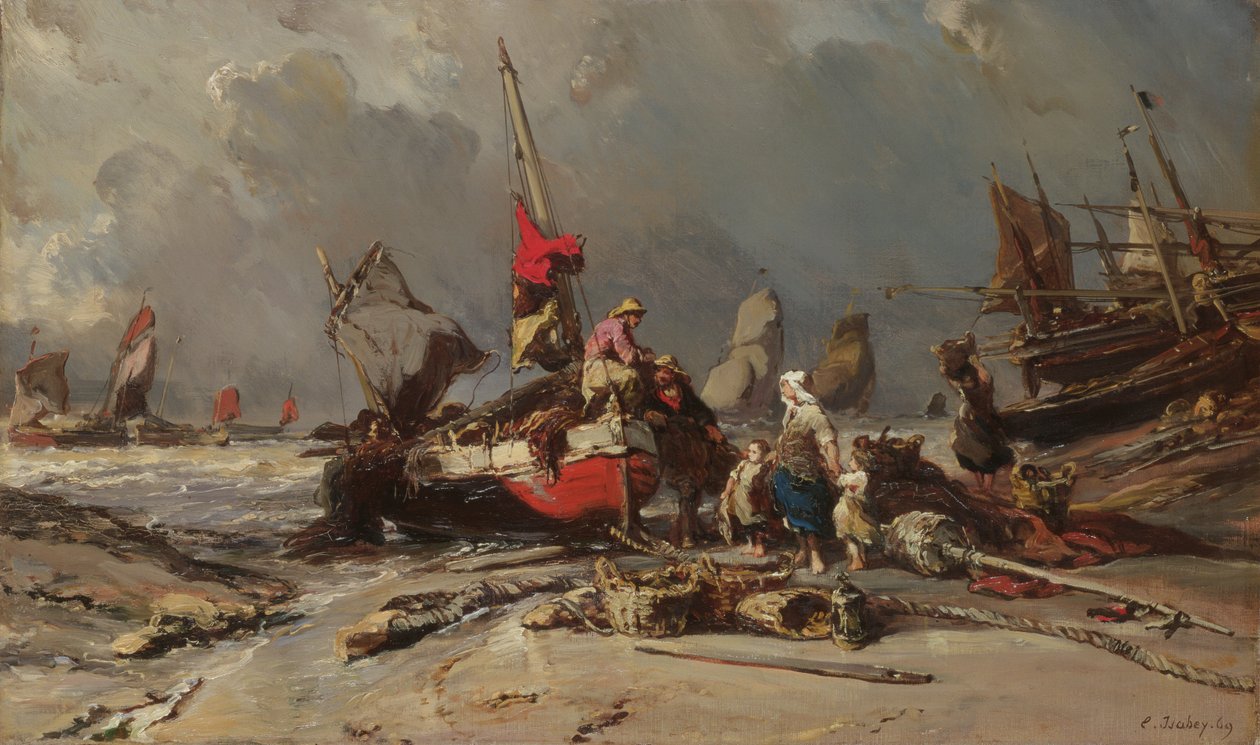 Nach dem Sturm, 1869 von Eugene Isabey