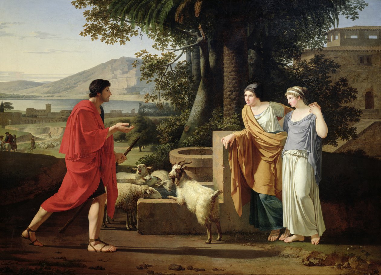 Jakob mit den Töchtern Labans, 1787 von Louis Gauffier